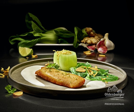 Tilapia with Bok Choy and Noilly Prat Sauce