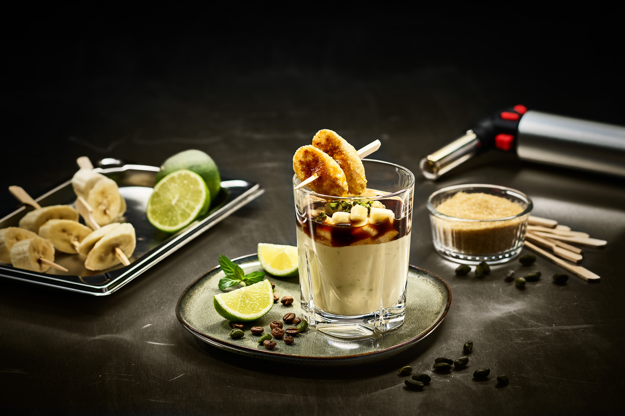 Three-Layer Crème Brûlée Dessert
