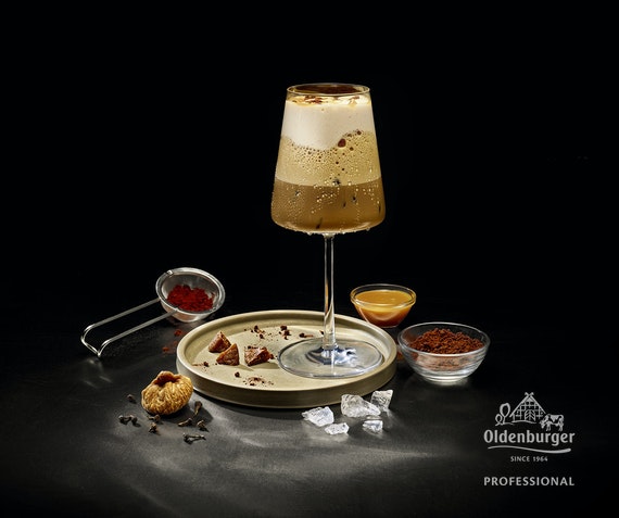 Coffee Milkshake with Caramel-Cream Topping