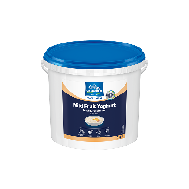 Oldenburger Mild Fruit Yoghurt Peach & Passionfruit, 3.5% fat, 5kg