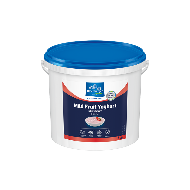 Oldenburger Mild Fruit Yoghurt Strawberry, 3.5% fat, 5kg